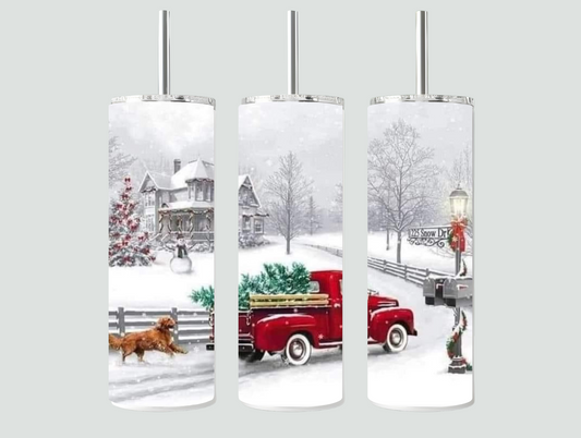 Christmas Snow Truck