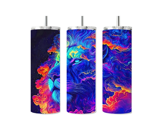 Neon Lion Sublimated Tumbler