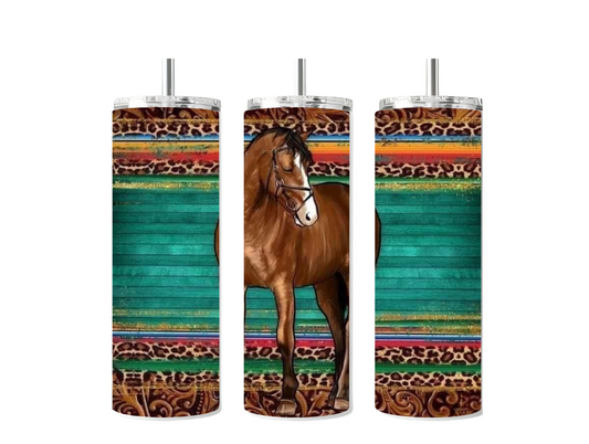 Western Horse Sublimated Tumbler