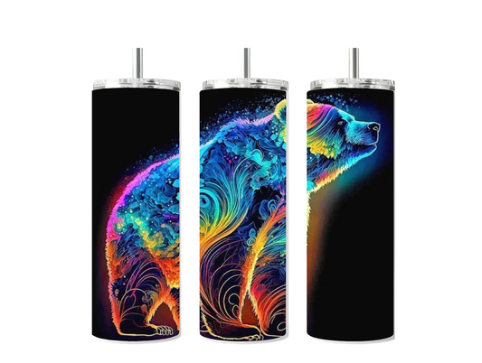 Neon Bear Sublimated Tumbler