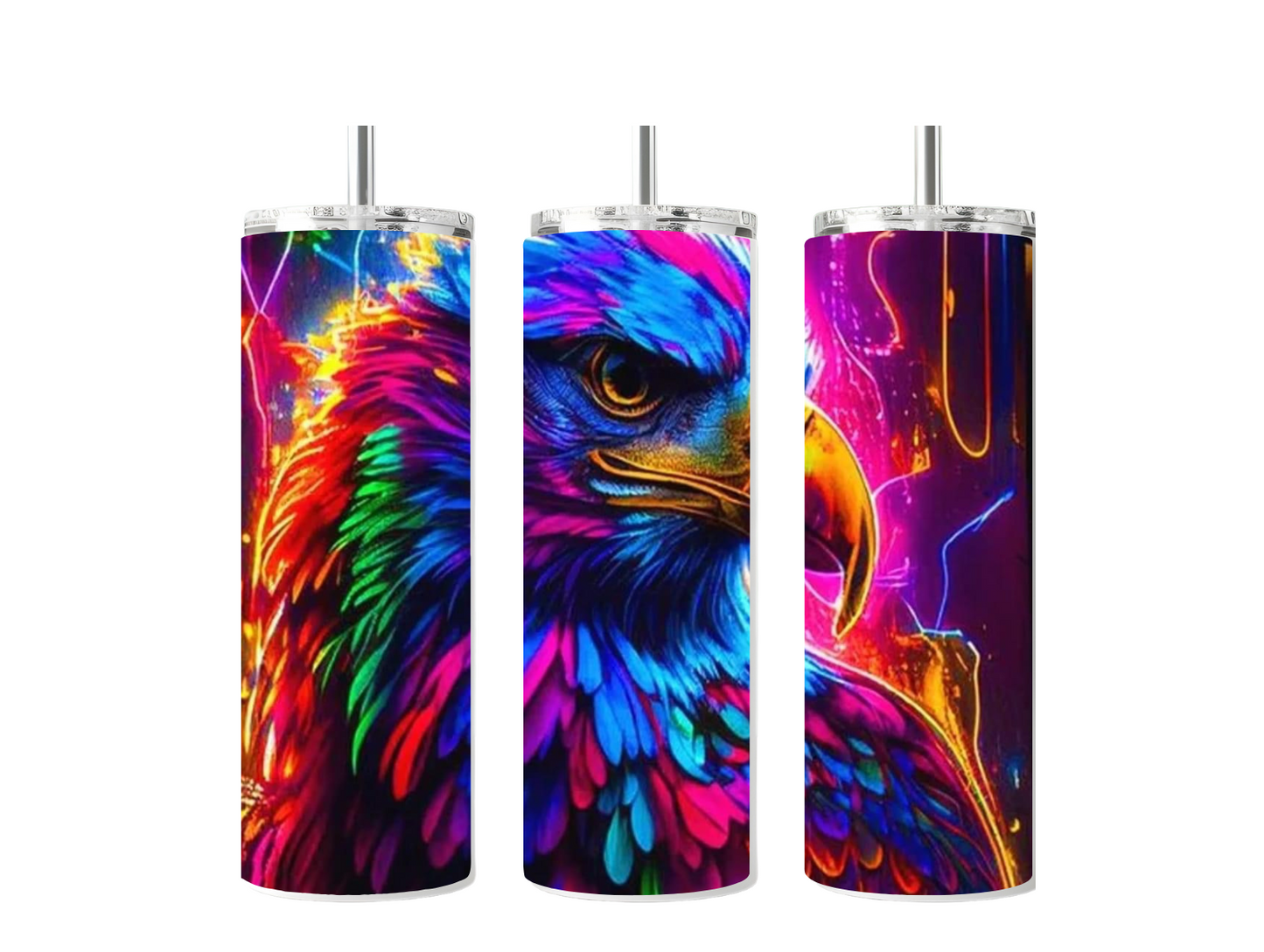 Neon Eagle #2 Sublimated Tumbler