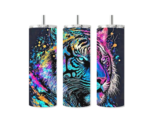 Neon Tiger Sublimated Tumbler