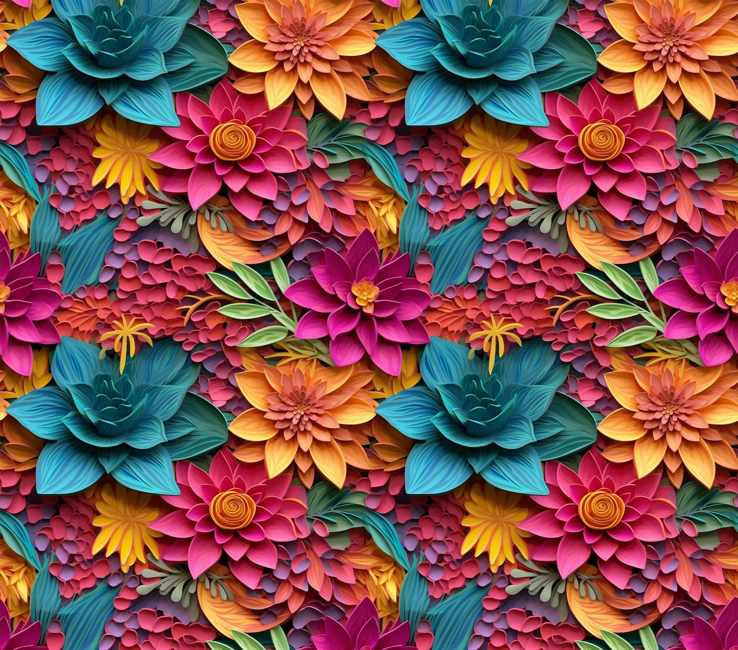 3D Flowers 8