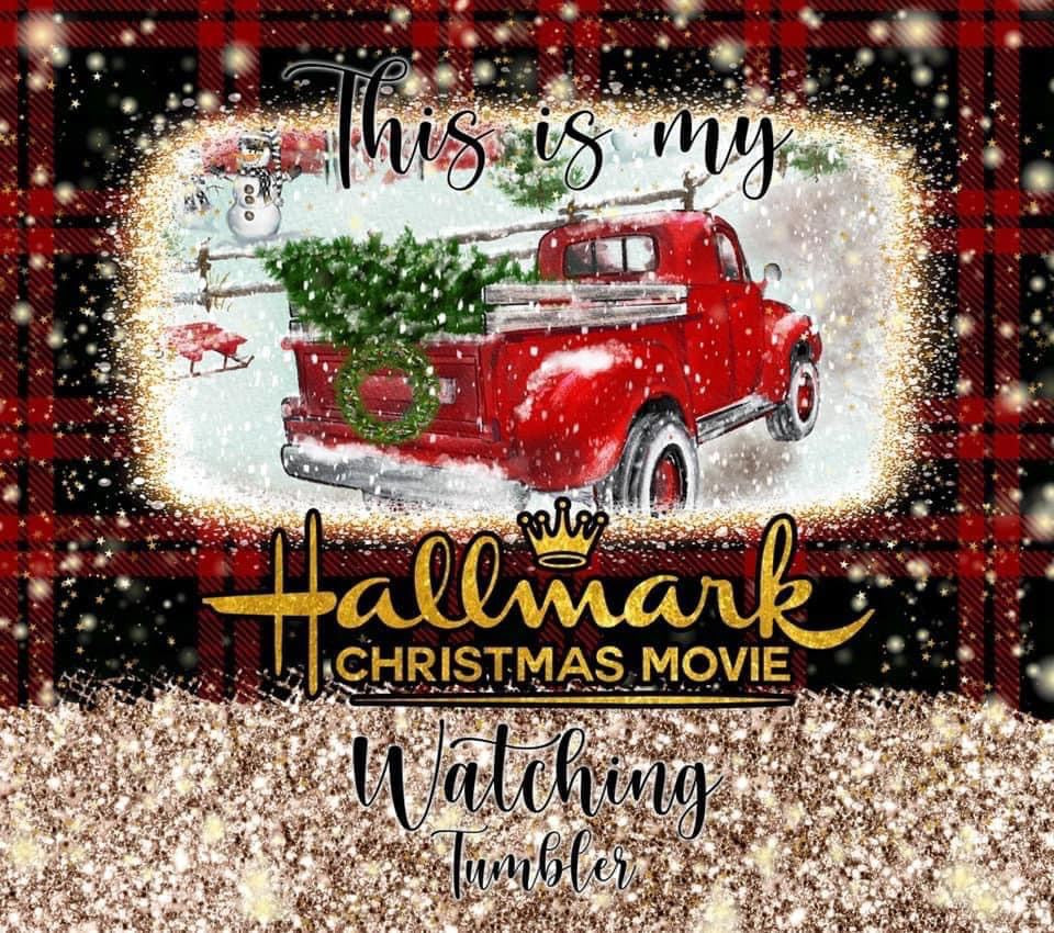 Plaid Hallmark Movie Watching Tumbler