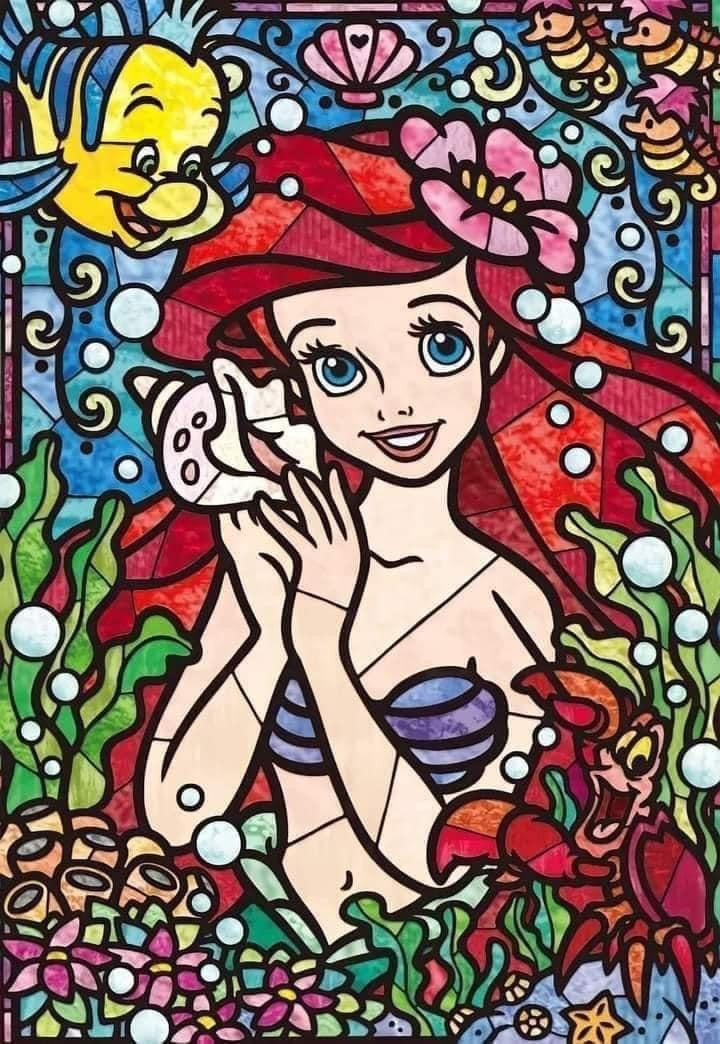 Stained glass Mermaid