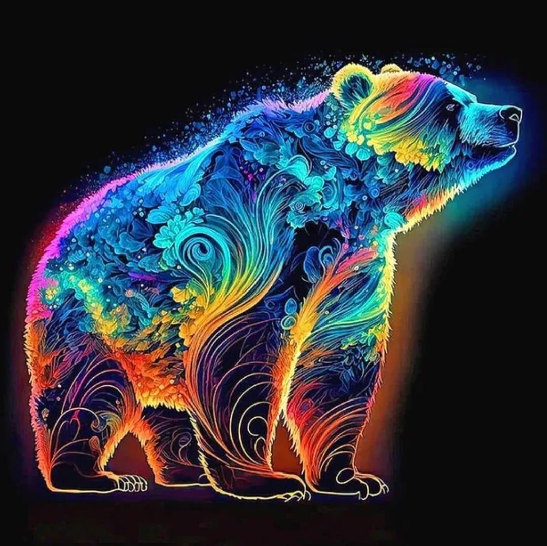 Neon Bear Sublimated Tumbler