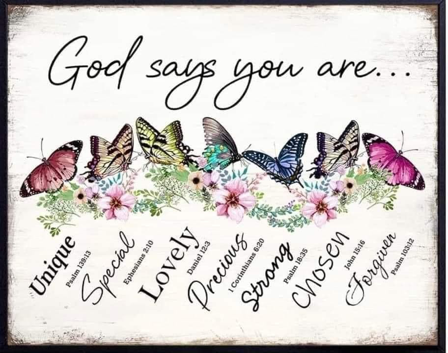 God Says You Are Butterflies