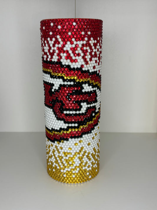 KC Rhinestone 20 oz tumbler