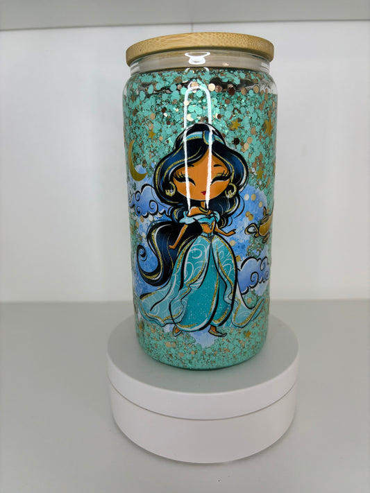 16 oz Princess Snow Globe (glass)